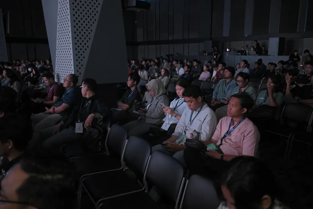 Attendees seated in the main hall at SCALECON Surabaya 2026