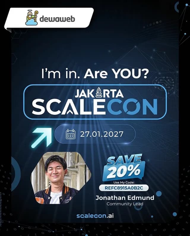 Community Twibbon with an attendee photo, name and a referral code