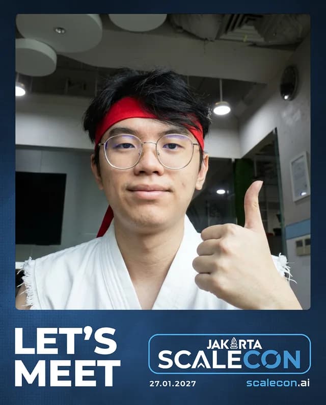 Participant Twibbon with a full-bleed attendee photo