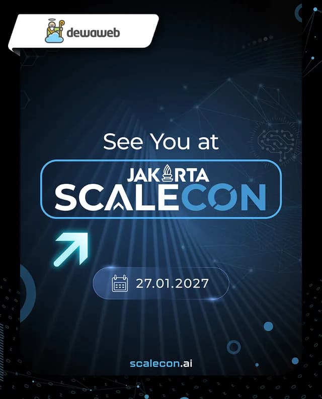 Sponsor Twibbon with a partner logo tab and the event lockup on a See You At card